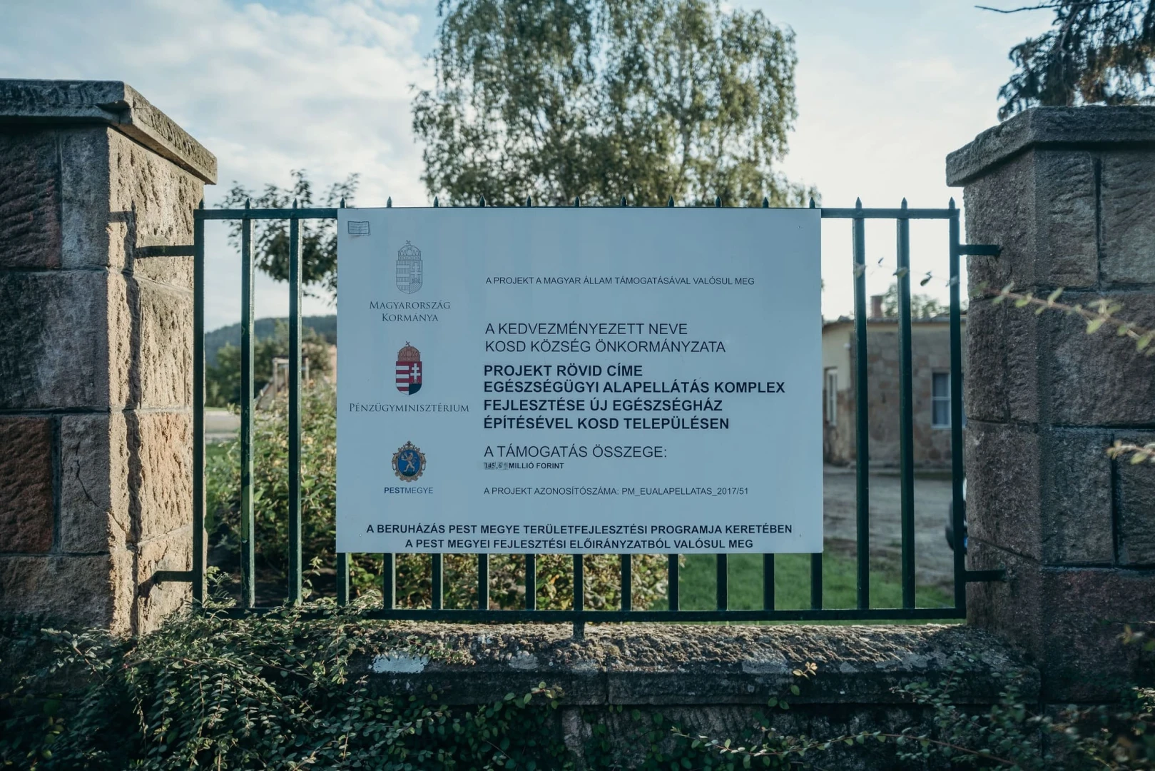 Egészségügyi alapellátás komplex fejlesztése új egészségház építésével Kosd településen