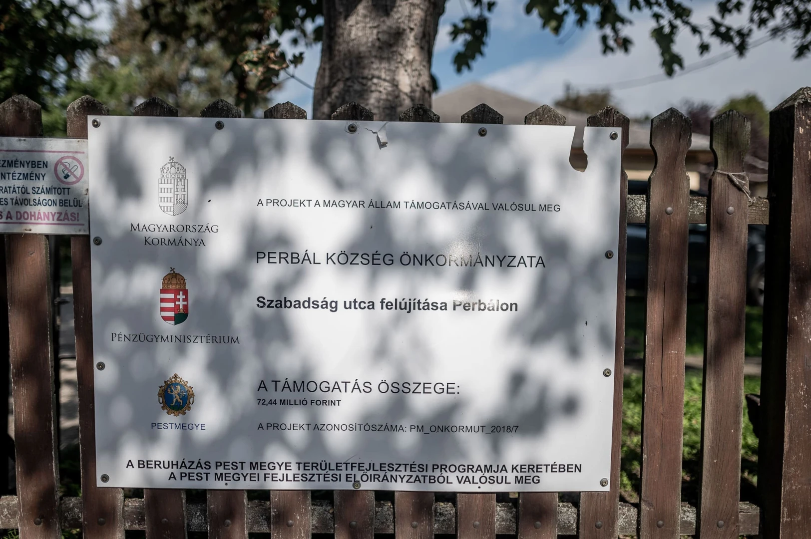 Belterületi utak fejlesztése Perbál Községben