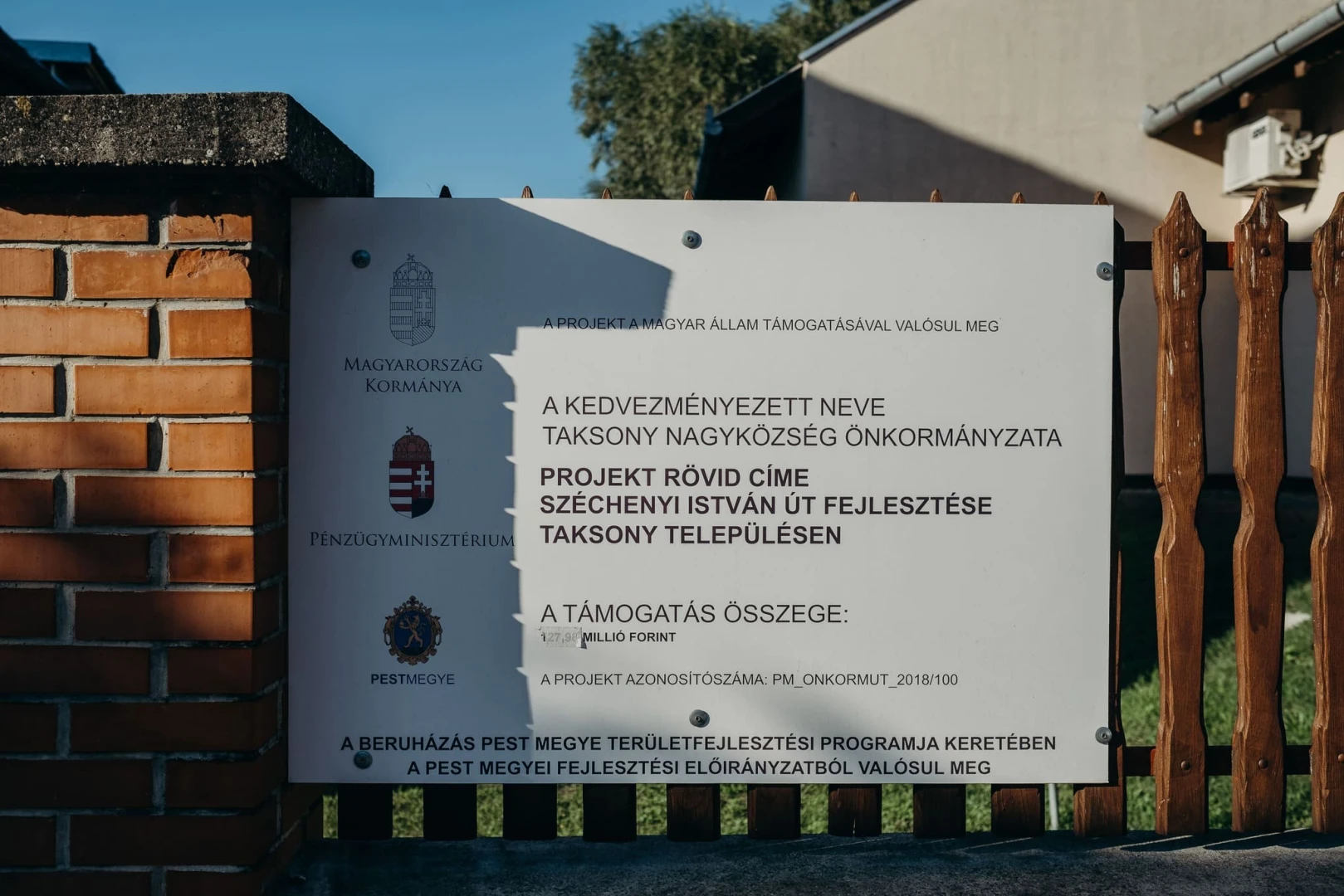 Belterületi utak fejlesztése Taksonyban