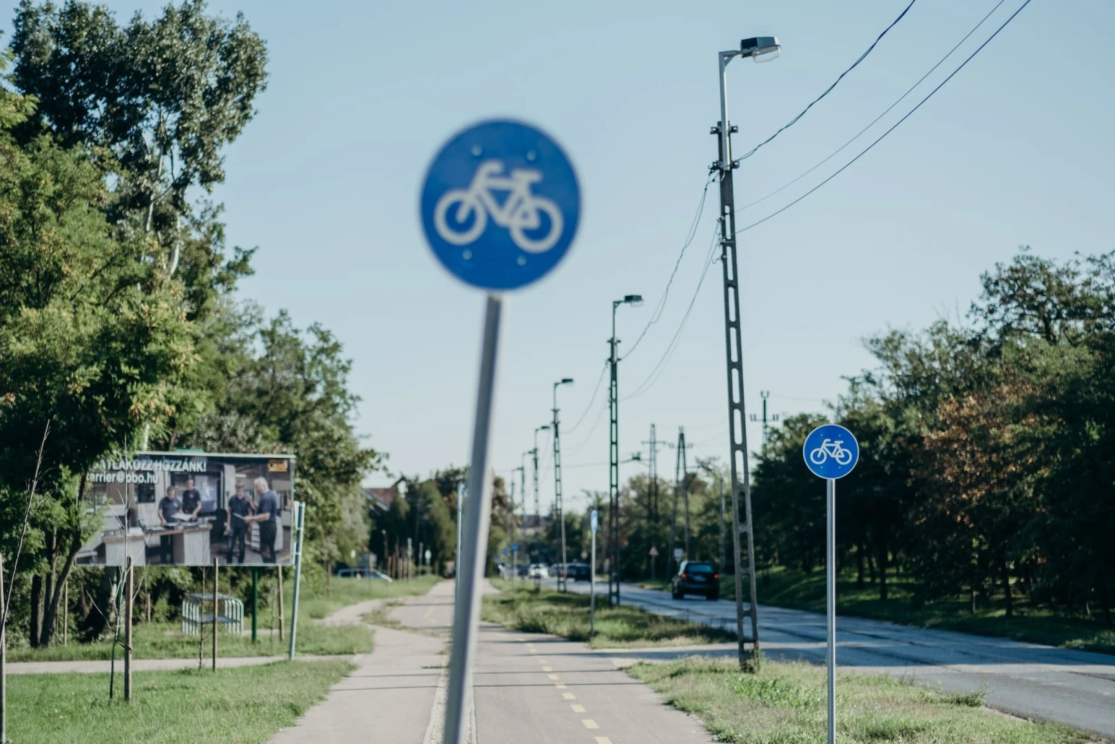 Kerékpárút építése Taksony településen