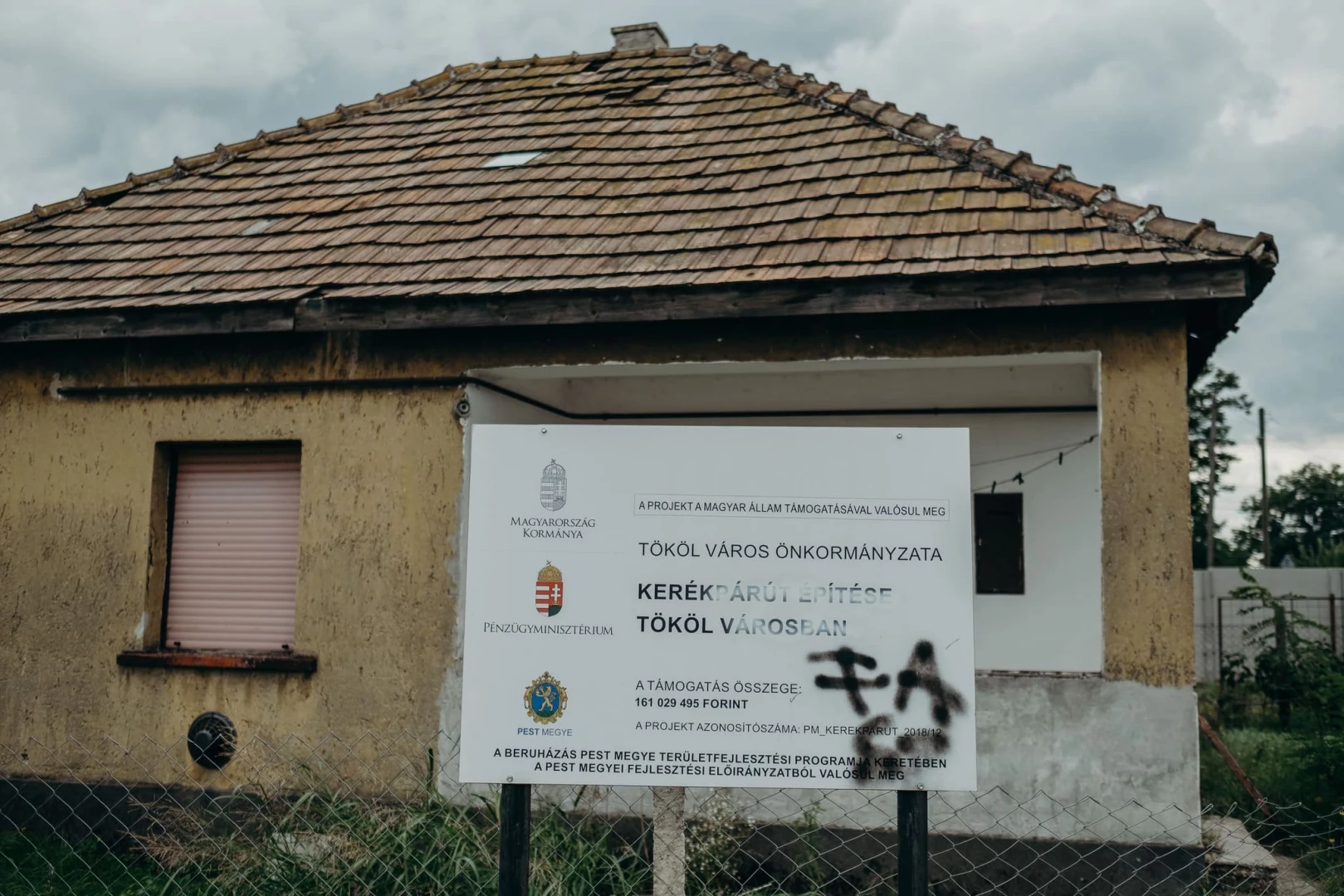 Kerékpárút építése Tököl Városban