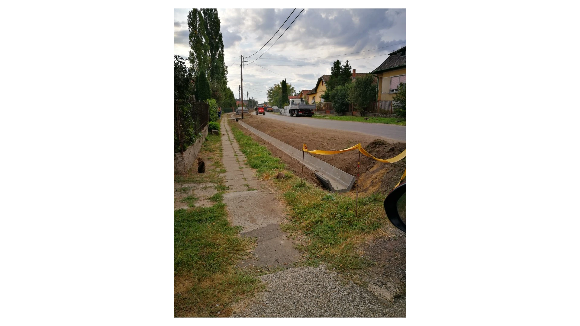 Temető és környéke csapadékvíz elvezetése