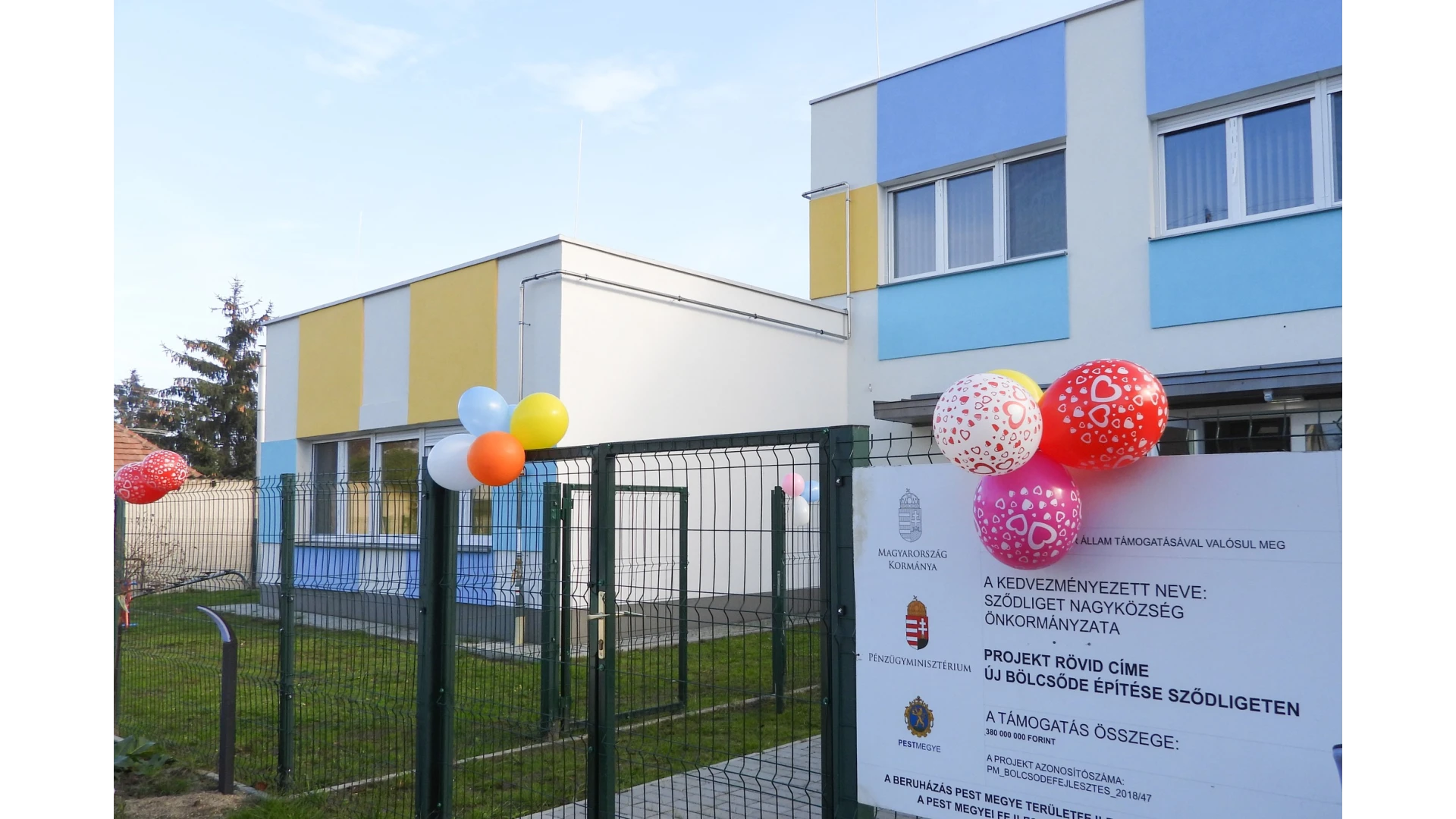 Új bölcsőde építése Sződligeten