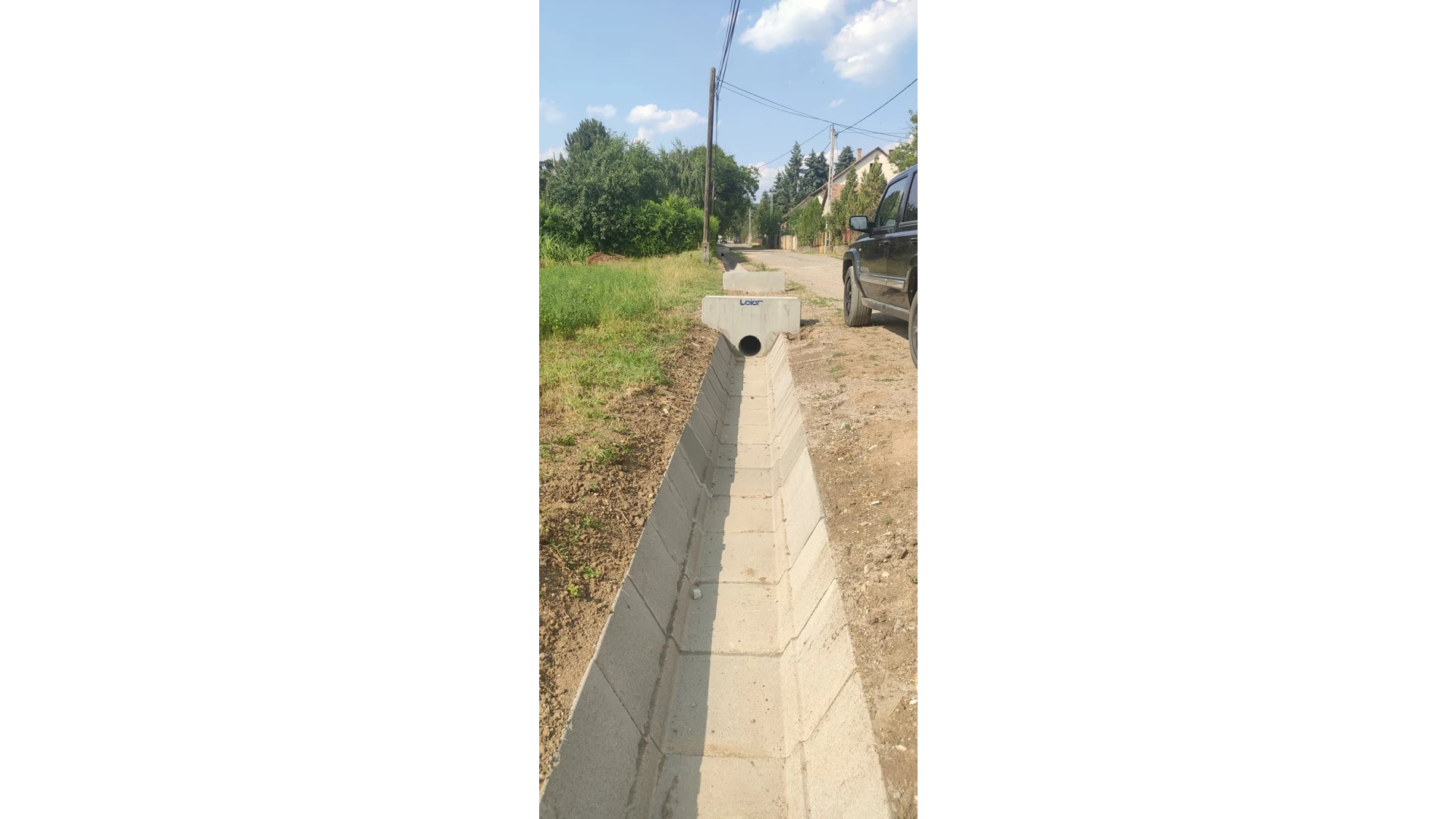 Felszíni csapadékvíz-elvezetés komplex korszerűsítése Kosd településen